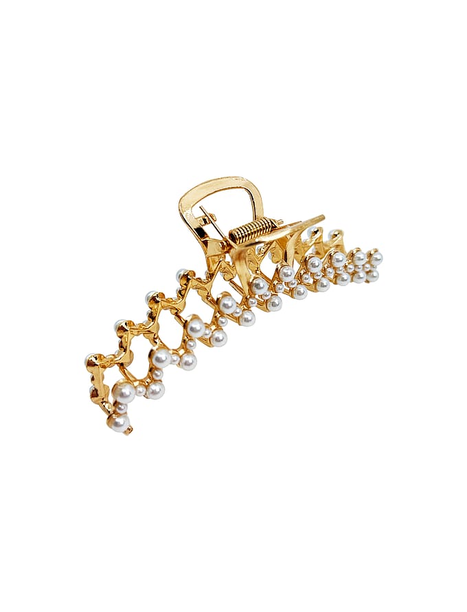 PIPOL'S BAZAAR Elena Clamp Golden Pearl Gold PIPOL'S BAZAAR Elena Clamp Golden Pearl Gold