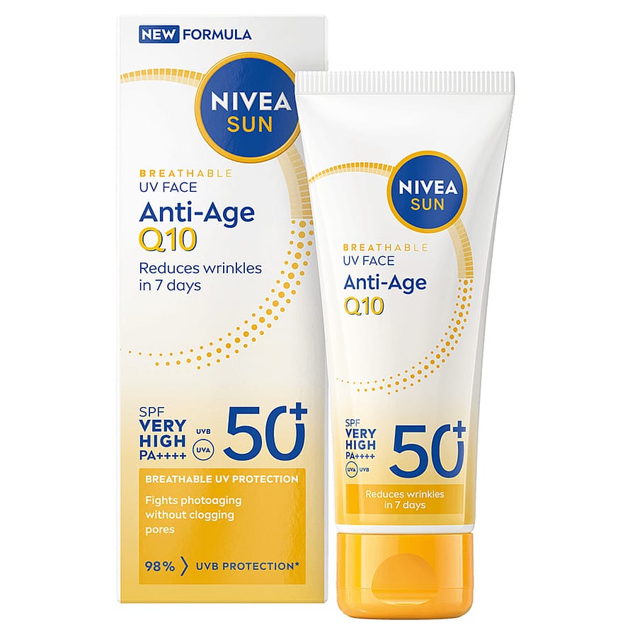 NIVEA Nivea Solskydd Ansikte UV Face Anti-Age Q10 SPF50+ 40 ml