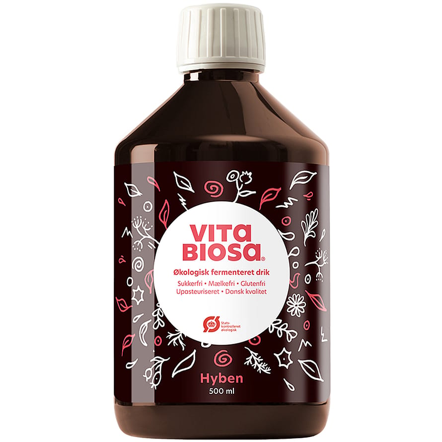 Vita Biosa Fermenteret Drik med Mælkesyrebakterier Hyben Ø 500 ml