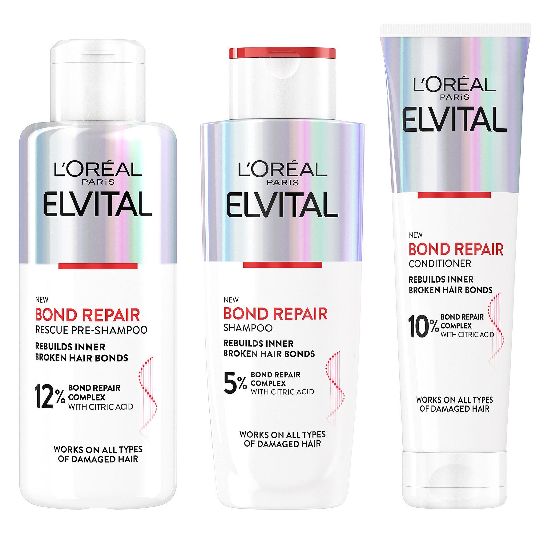 L'Oréal Paris Bond Repair Pflegecreme, 150 Ml – Repariert Geschädigtes Haar, Verdichtet & Stärkt