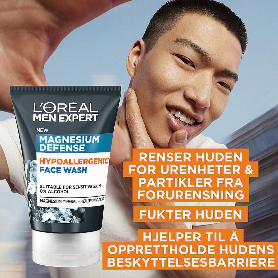 Men Expert Magnesium Defence Hypoallergenic Face Wash