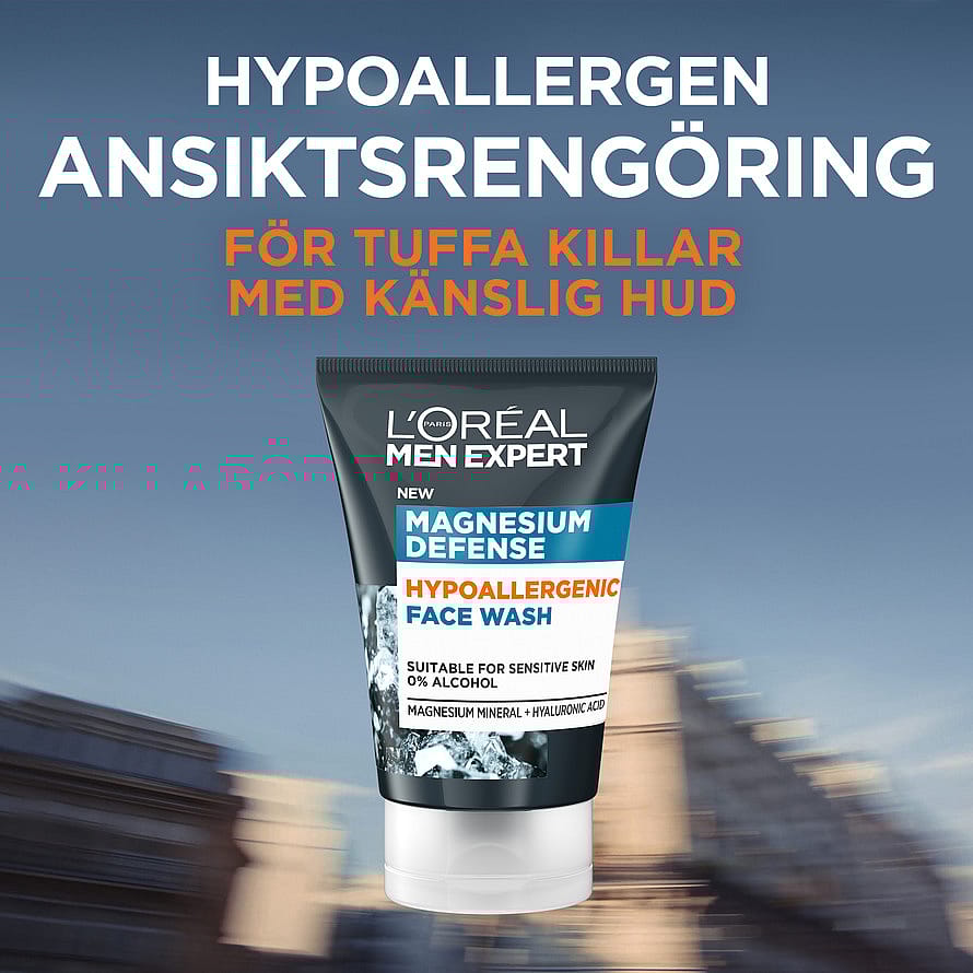 Men Expert Magnesium Defence Hypoallergenic Face Wash