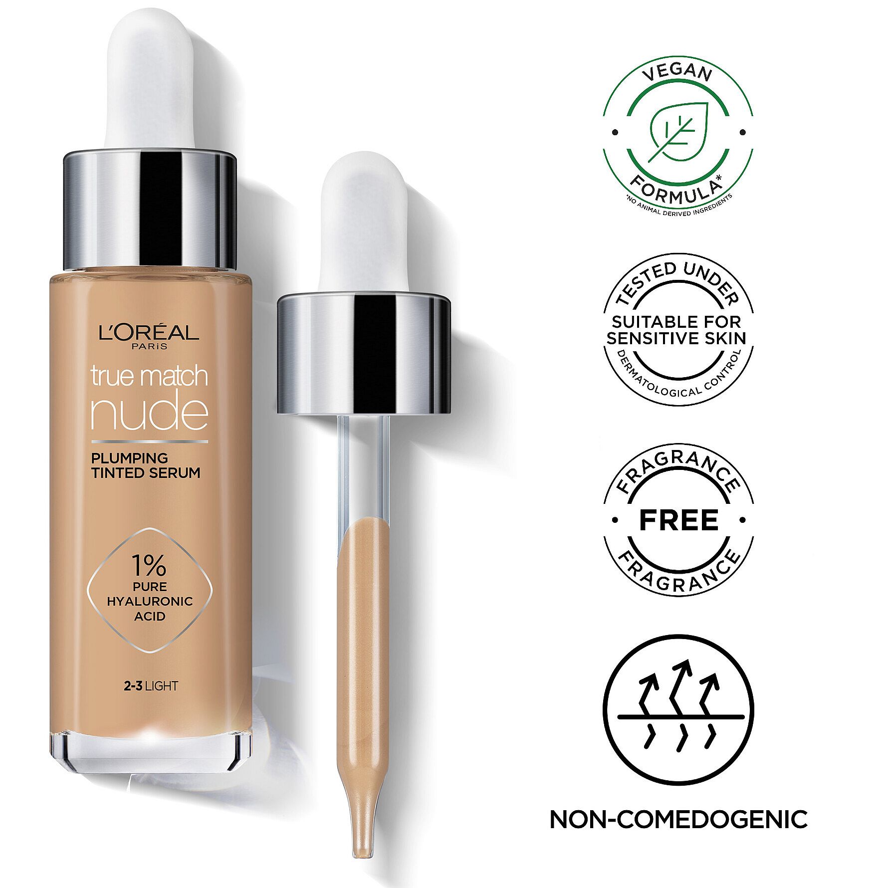True Match Nude Plumping Tinted Serum Foundation