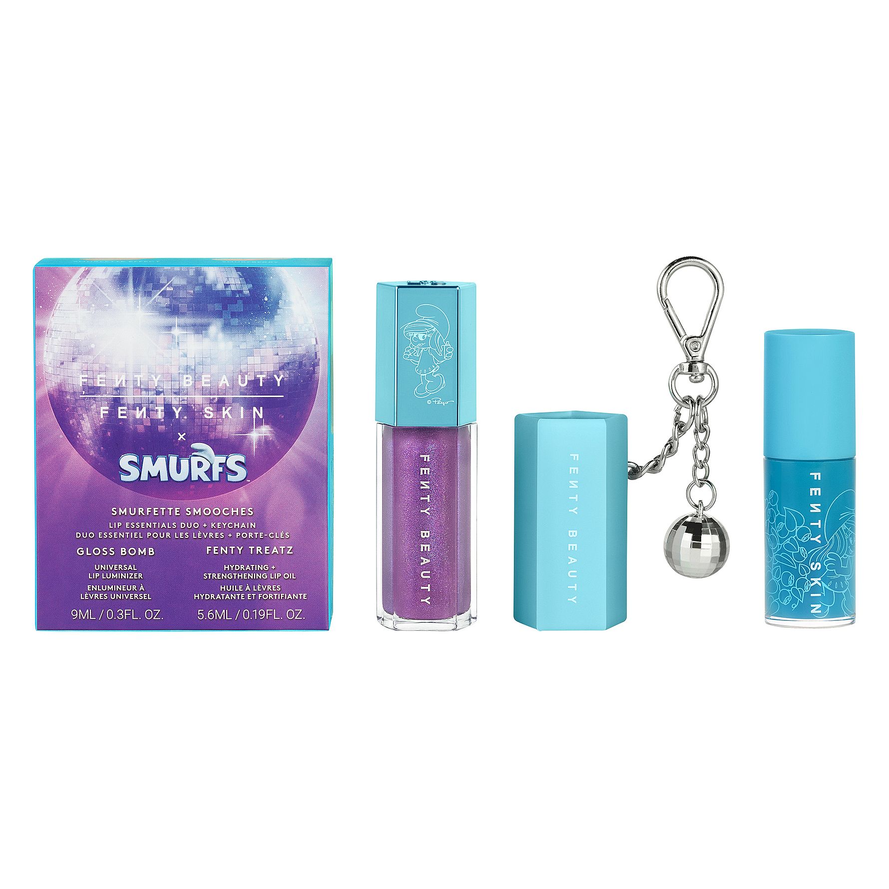 Limited Edition Smurfette Smooches Lip Essentials Duo & Keychain