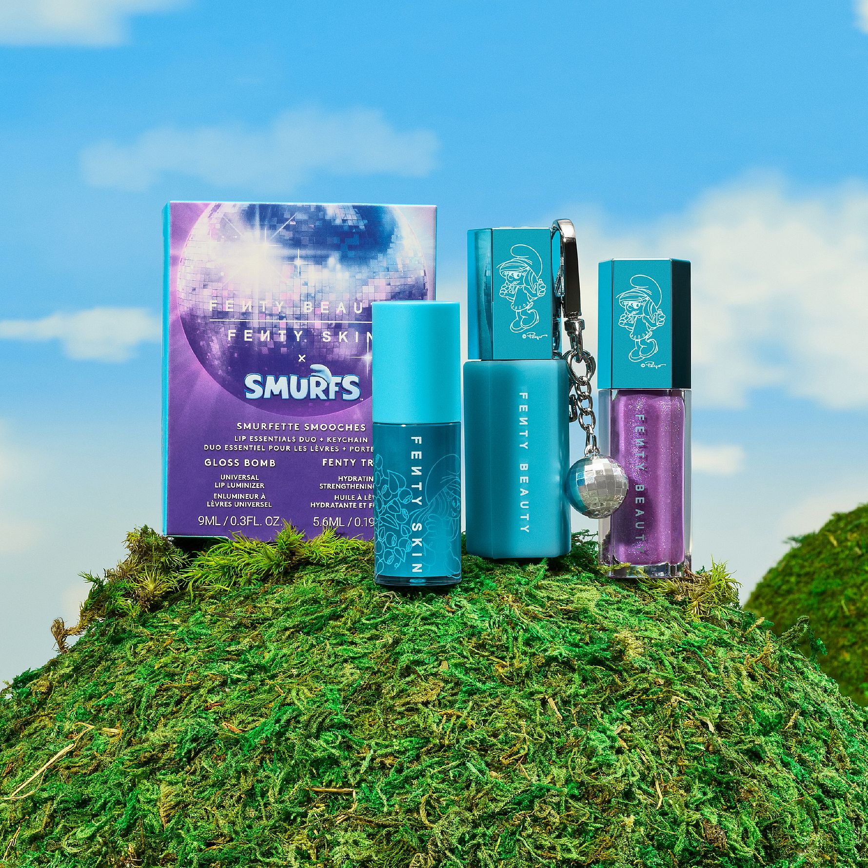 Limited Edition Smurfette Smooches Lip Essentials Duo & Keychain