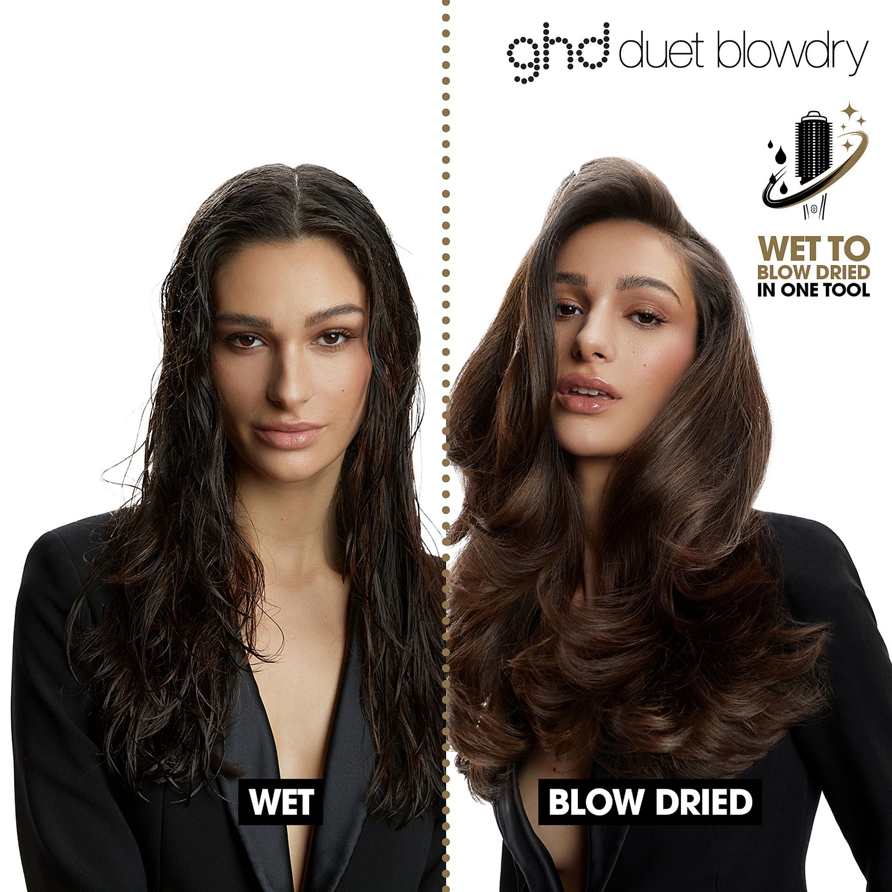 Duet Blow Dry - 2-in-1 Hair Dryer Brush
