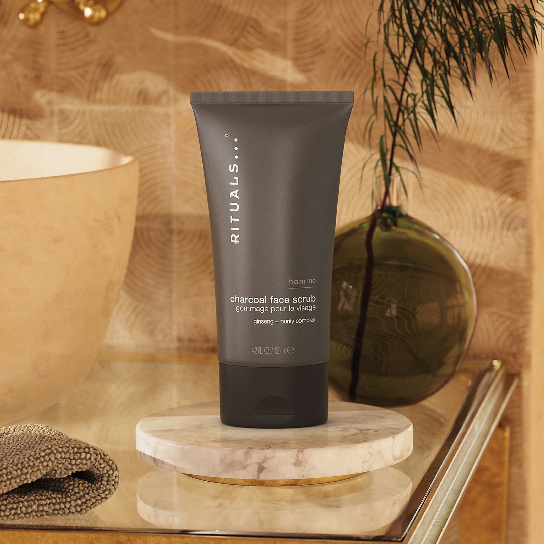Homme Charcoal Face Scrub