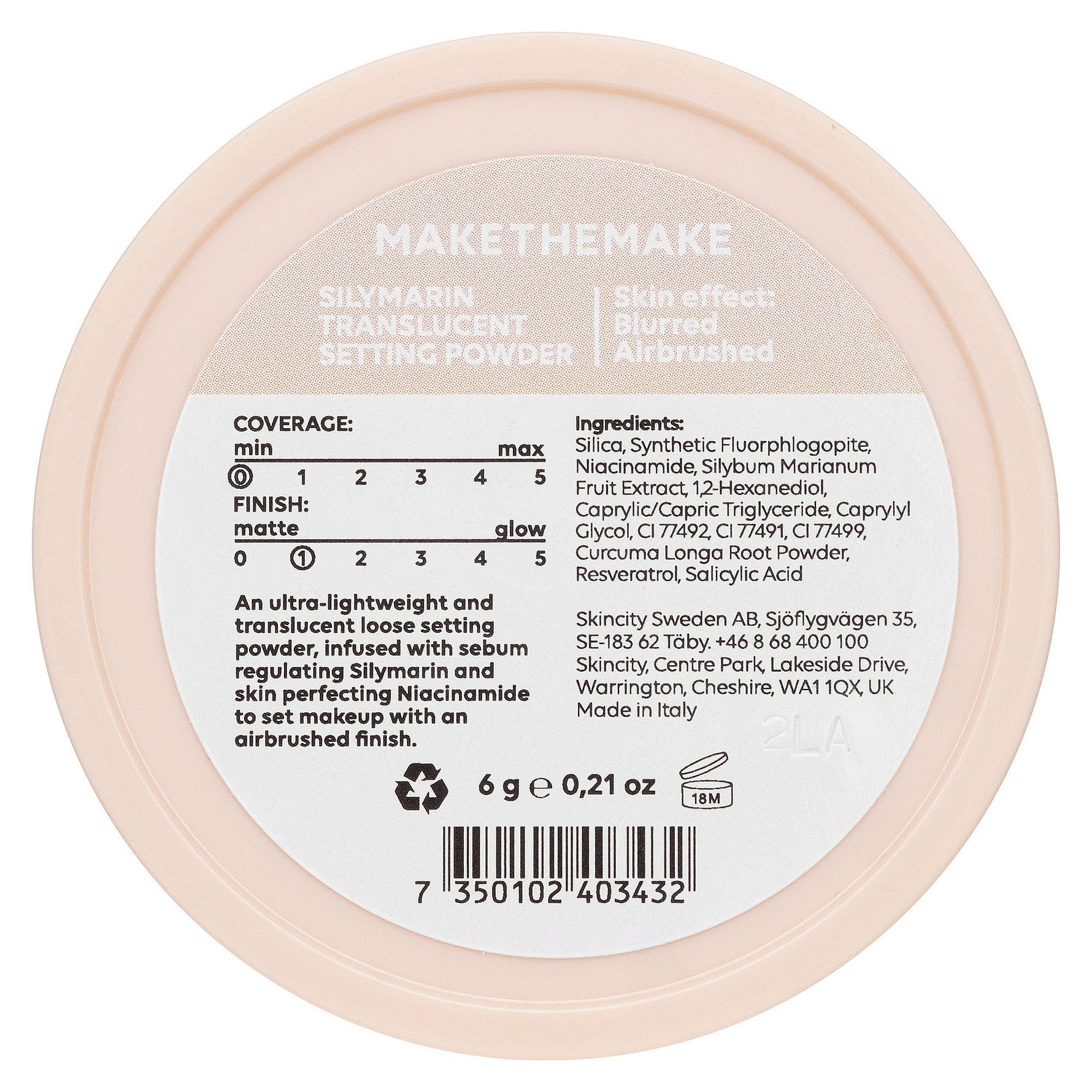 Silymarin Translucent Setting Powder