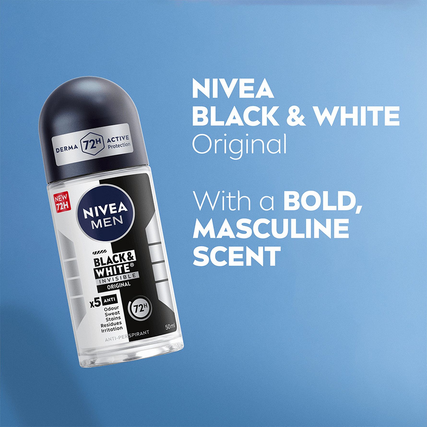 Black & White Original Roll On For Men
