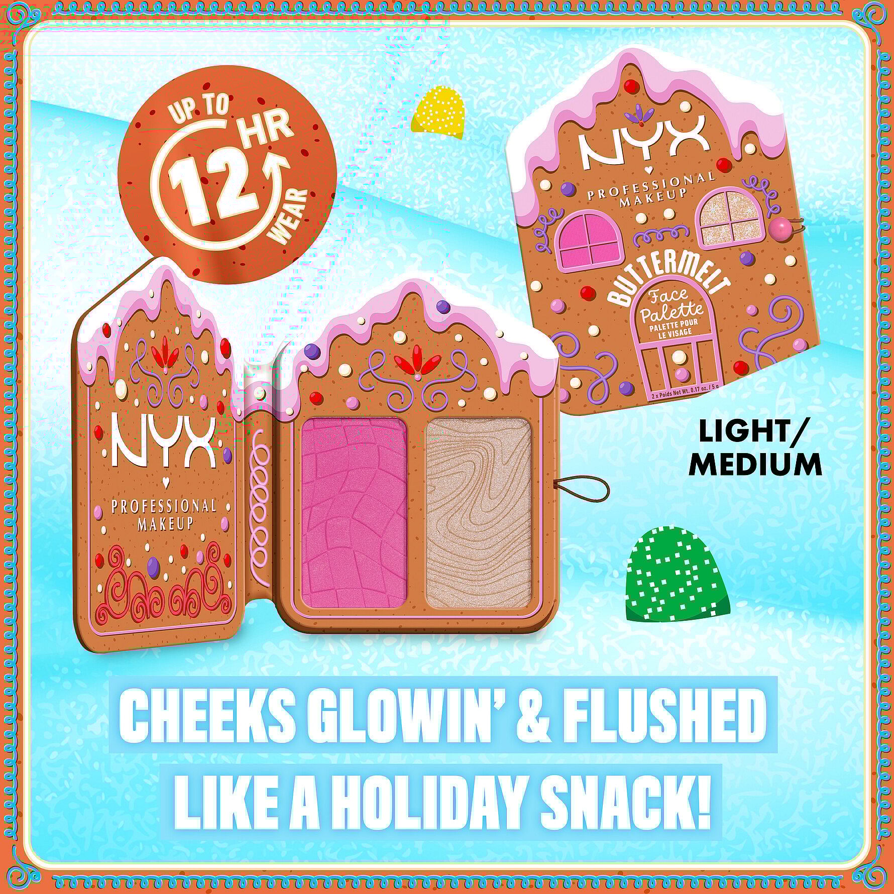 Buttermelt Face Palette Blush/Highlighter