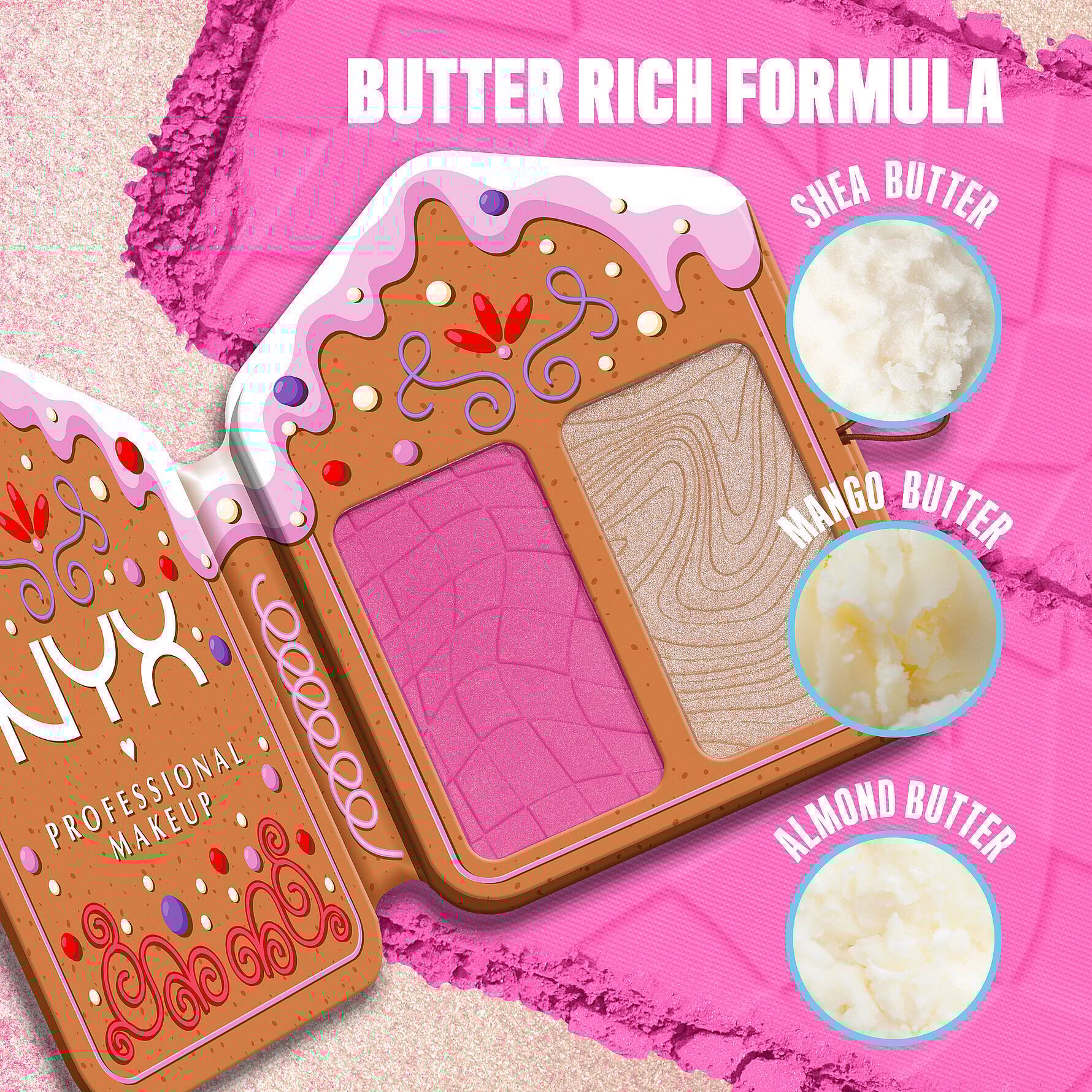 Buttermelt Face Palette Blush/Highlighter