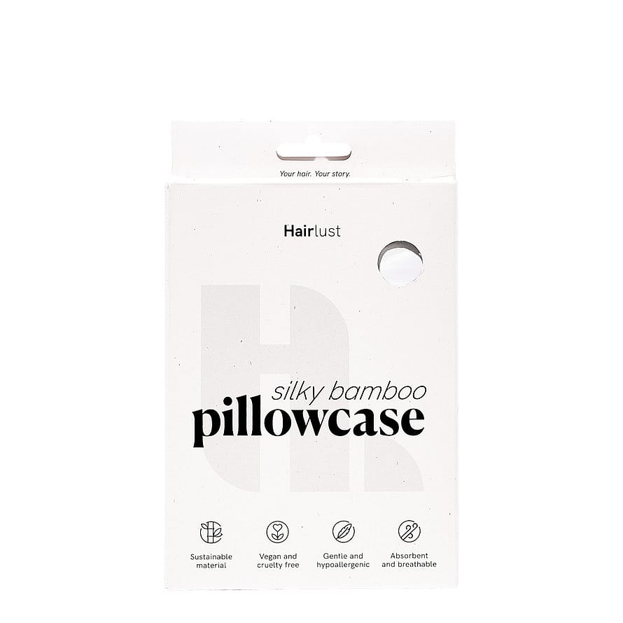 Køb Pure Bamboo Pillowcase Pearl White 60 x 63/70 cm fra Hairlust Matas