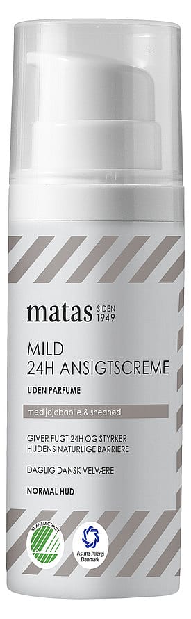 Squeak Bevidst Bange for at dø Køb Matas Striber Mild 24H Ansigtscreme til Normal Hud Uden Parfume 50 ml -  Matas