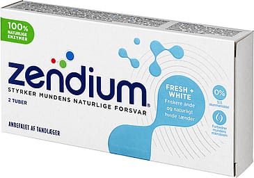 Køb Zendium Fresh/Whitener tandpasta 2 x - Matas