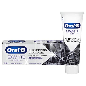 Oral-B 3D white Luxe Charcoal Tandpasta Matas