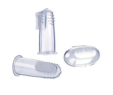 Nûby NT Finger-tand massagebørste i silikone m box