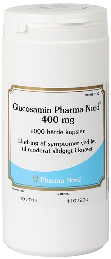 Glucosamin Pharma Nord 400 mg hårde kapsler 1000 kaps.