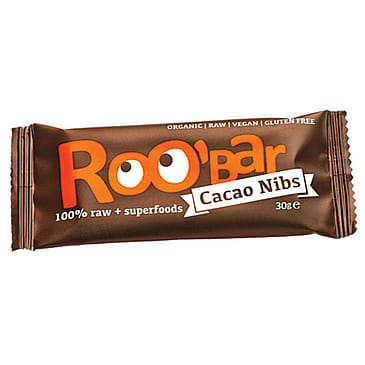 ROO'bar Bar kakao nibs 100% Raw Ø 30 g
