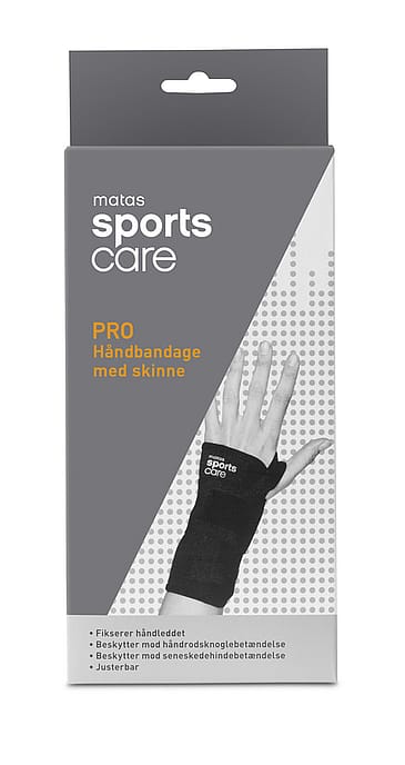 Matas Sports Care PRO Håndbandage med Skinne Venstre str. L/XL