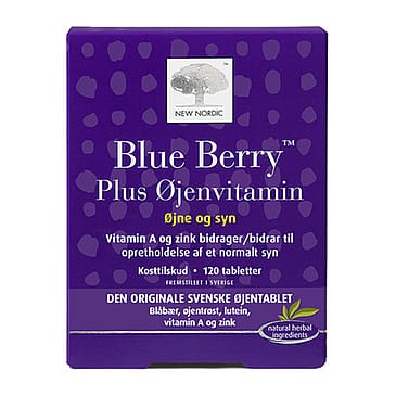 New Nordic Blue Berry Plus Øjenvitamin 120 tabl.