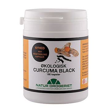 Curcuma Black Ø m. gurkemeje og sort peber 180 kap