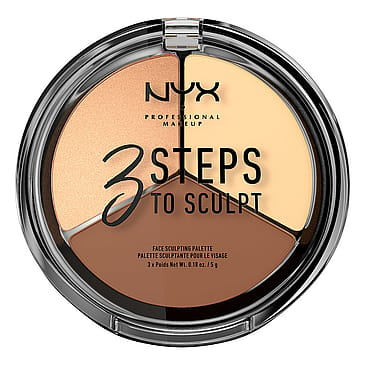 NYX PROFESSIONAL MAKEUP 3 Steps To Sculpt Palette Light