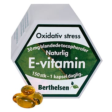 Berthelsen E-Vitamin 30 mg 150 kaps.