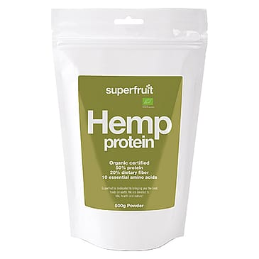 Hamp protein pulver (hemp powder) Superfruit 500 g