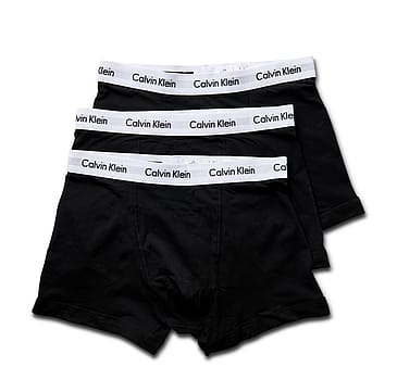 Calvin Klein Undertøj Trunks 3 Pack Black Sort/S
