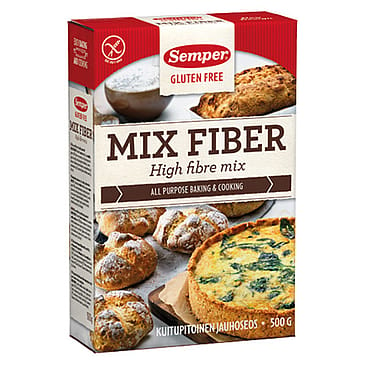 Brødmix med fiber glutenfri Semper 500 g 500 g