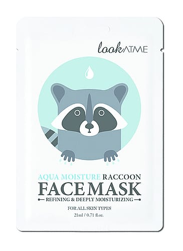 Look At Me Aqua Moisture Raccoon Face Mask 1 stk