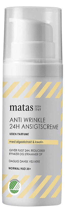 Matas Striber Anti Wrinkle 24H Ansigtscreme til Normal Hud Uden Parfume 50 ml