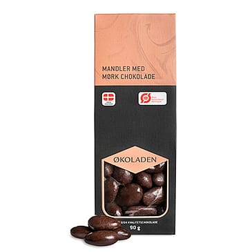 Økoladen MANDLER mørk chokolade Ø 90 g
