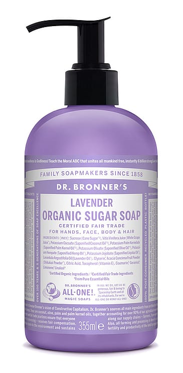 Dr. Bronner's Organic Sugar Soap Lavender 355 ml