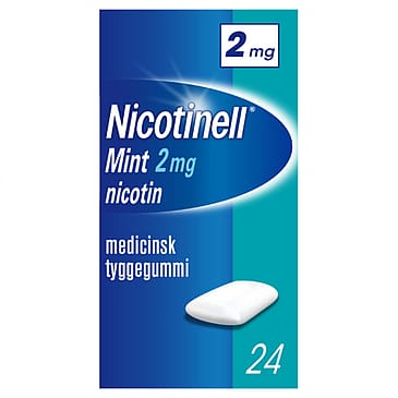 Nicotinell Mint Tyggegummi 2 mg 24 stk