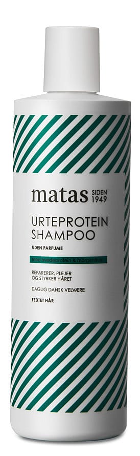 Matas Striber Urteprotein Shampoo til Fedtet Hår Uden Parfume 500 ml