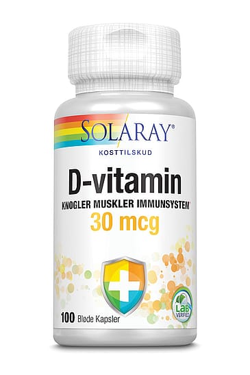 Solaray D3 Vitamin 30 mcg 100 kaps.