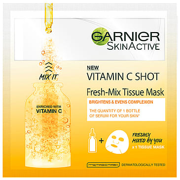 Garnier Skin Active Fresh Mix Tissue Mask w. Vitamin C 1 stk.