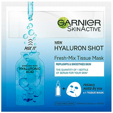 Garnier Skin Active Fresh Mix Tissue Mask w. Hyaluronic Acid 1 stk.