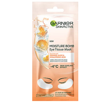 Garnier Skin Active Hydra Bomb Eye Tissue Mask Orange Juice 1 stk.