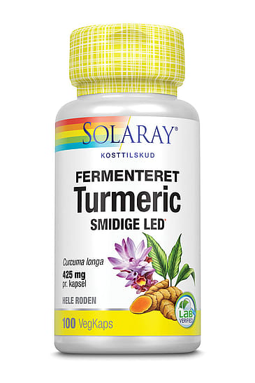 Solaray Fermenteret Turmeric 100 kaps.