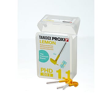 Tandex Mellemrumsbørste Proxi PHD 1.1/ISO 3 Lemon 6 stk