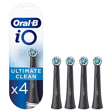 Oral-B iO Ultimate Clean Børstehoveder 4 stk Sort