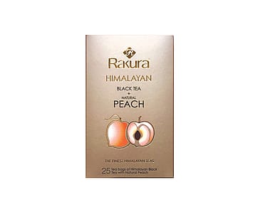 Rakura Himalayan Black Tea + Natural Peach 25 breve