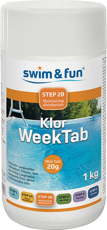 Swim & Fun Klor Week Tab 20 gr 1 kg