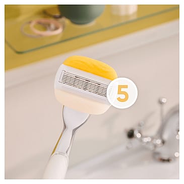 Gillette Comfortglide Coconut + Olay barberblade 8stk
