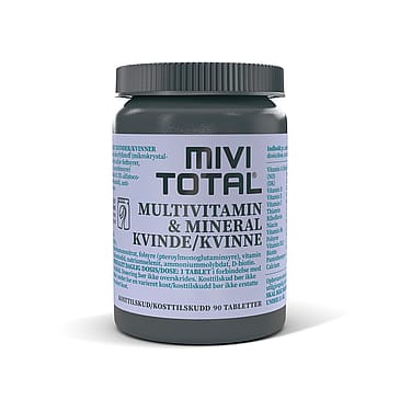 MIVITOTAL Multivitamin & Mineraler Kvinde 90 tabl