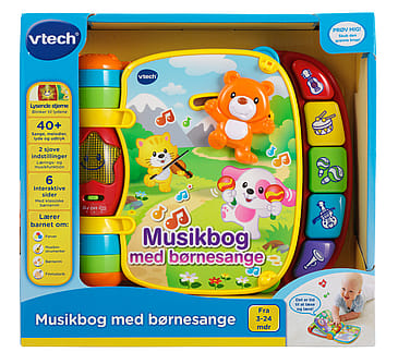 VTech Bog: Baby Musikbog med Børnesange