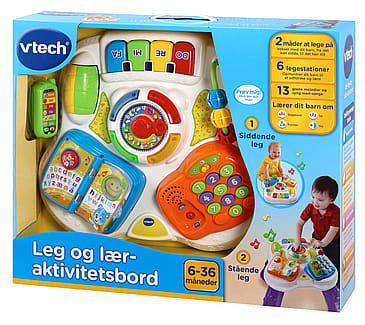 VTech Leg og Lær Aktivitetsbord Med dansk tale