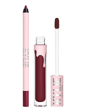Kylie by Kylie Jenner Matte Liquid Lipstick & Lip Liner 504 Hollyberry